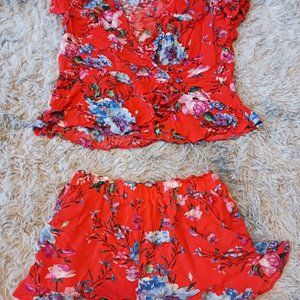 Two peice short set